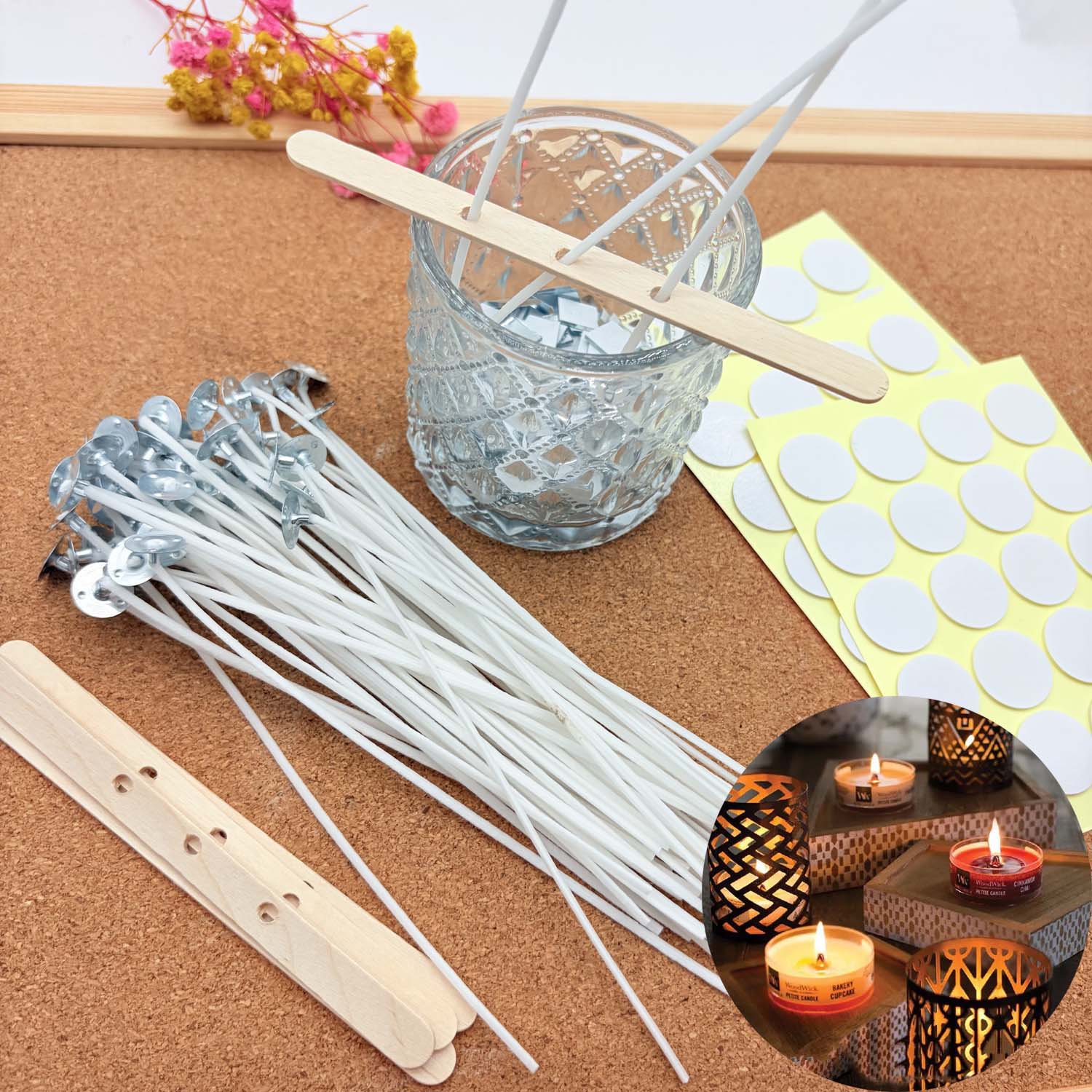 Candle Making Diy Kit - 1세트 양초 만들기 DIY 키트, 무연