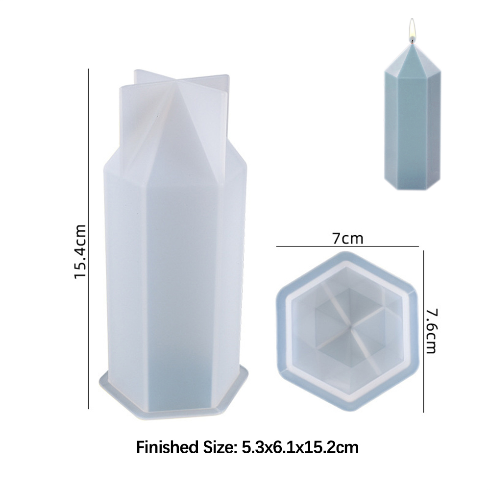 3D 육각 기둥 양초 몰드, 실리콘 송진 비누 몰드,  - Candle Making Diy Kit 리뷰 및 가격