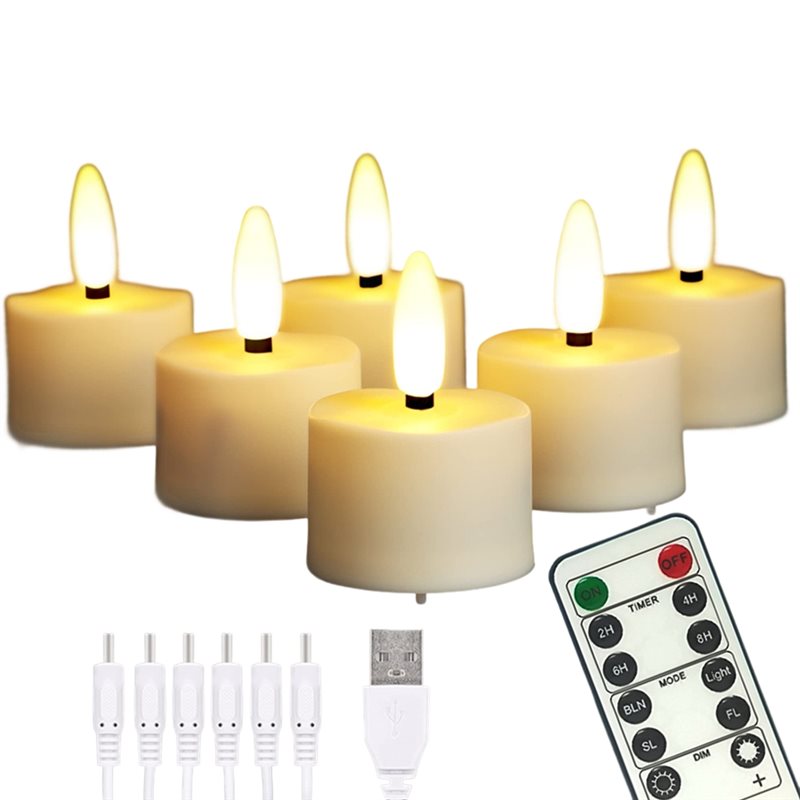 B84B-충전식 LED 촛불 소형 무불꽃 티라이트 리모 - Candle X 리뷰 및 가격