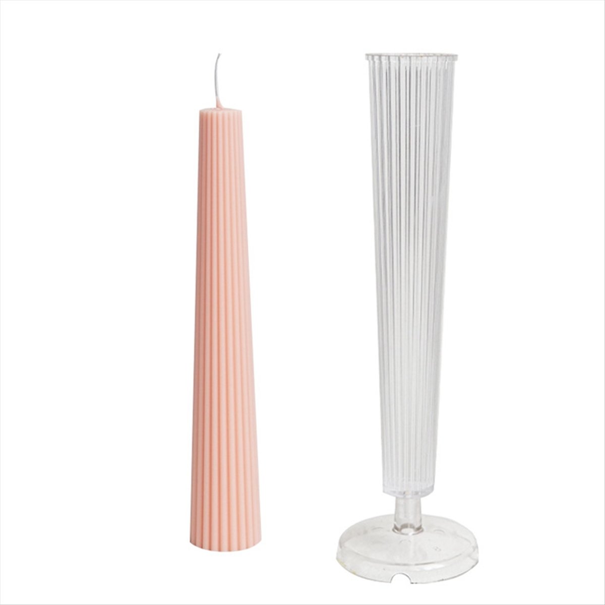 *ABAB 스트라이프 롱 폴 컬럼 아로마테라피 캔들 몰 - Candle Making Diy Kit 리뷰 및 가격