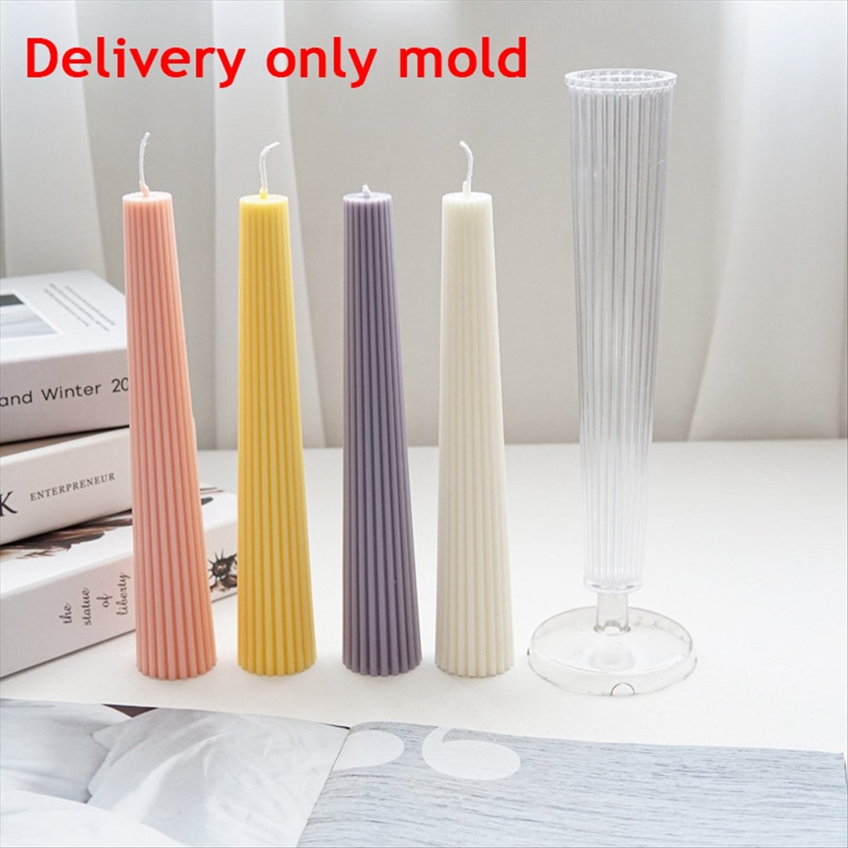 *ABAB 스트라이프 롱 폴 컬럼 아로마테라피 캔들 몰 - Candle Making Diy Kit 리뷰 및 가격