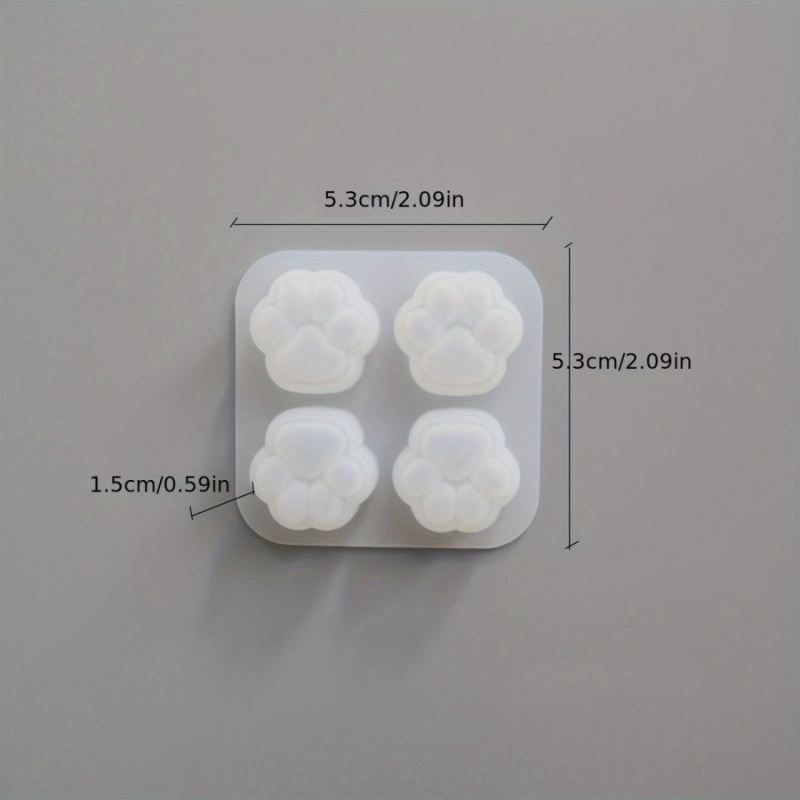 1개의 고양이 발 패턴 실리콘 몰드 세트-4A 독특한  - Candle Making Diy Kit 리뷰 및 가격