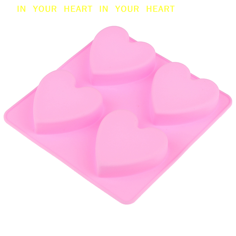 【X】4구 수제 실리콘 비누 몰드 하트 3D 공예 비누 - Candle X 리뷰 및 가격