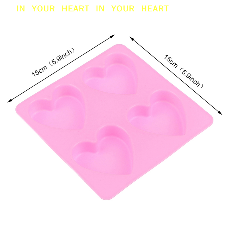 【X】4구 수제 실리콘 비누 몰드 하트 3D 공예 비누 - Candle X 리뷰 및 가격