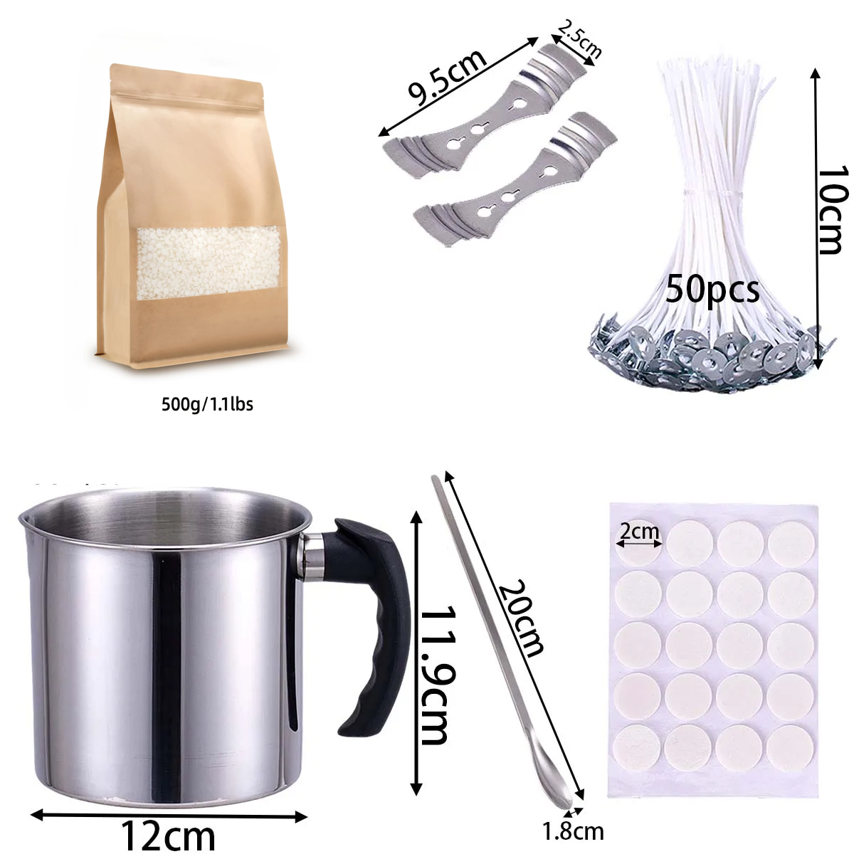 DIY 향초 만들기 도구 키트 소이 왁스 심지 스티커  - Candle Making Diy Kit 리뷰 및 가격